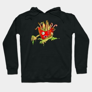 Cute Foodie Fries Zombie Hoodie